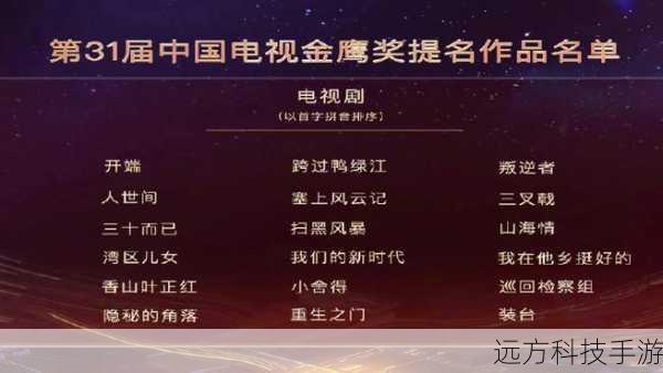 第31届金鹰奖获奖名单揭晓,电视艺术盛宴的璀璨时刻
