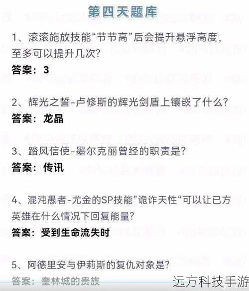 剑与远征诗社竞答第七天答案深度解析