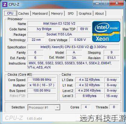 Xeon E3-1230 v2是一款基于Ivy Bridge架构设计的四核心八线程处理器,四核心的配置确保了处理器在处理多任务时能够游刃有余,而八线程则进一步提升了并行处理能力,使得这款处理器在服务器、工作站等需要高并发处理能力的场景中表现出色,无论是处理复杂的数据库查询、大规模的数据分析,还是运行多个虚拟机和应用程序,Xeon E3-1230 v2都能提供稳定且高效的支持。