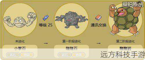 在进化过程中,隆隆石自身也会经历一系列的内在变化,它的身体结构会逐渐强化和重塑,以适应隆隆岩更为强大的力量和体型,岩石的质地会变得更加坚硬和坚固,防御力和攻击力都将得到显著提升,它的内部能量也会发生转化和升华,为其赋予更强大的技能和能力。