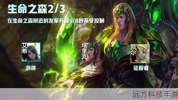 永恒之森羁绊的英雄们仿佛是从古老森林中走出的守护者,他们各自拥有独特的技能和能力,这些英雄包括茂凯、赫卡里姆、璐璐、维迦、努努和艾克等,每个英雄都在永恒之森的羁绊下展现出与众不同的特质。