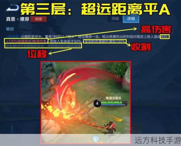 怒雷裂伤:在敌人血量较低时使用,造成高伤害,适用于最后一击。
