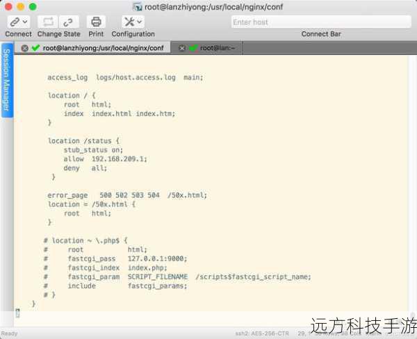 打开Nginx的主配置文件,通常位于/etc/nginx/nginx.conf 或/etc/nginx/conf.d/default.conf,在http 或server 块中,找到listen 参数并将其更改为非默认端口,将listen 80; 更改为listen 8080;。