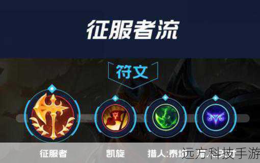 征服者:作为主符文,提供额外的伤害和生命偷取。