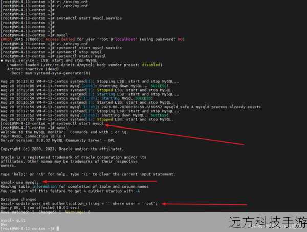 输入之前设置的密码,即可进入MySQL的命令行界面。