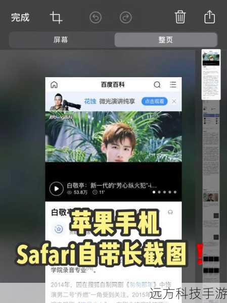 应用技巧:合理设置截图范围,避免不必要的内容干扰,提高图片质量。