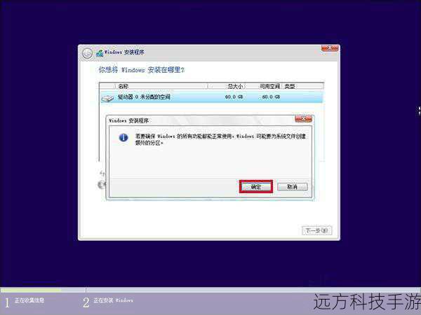 此时可以选择格式化新硬盘或使用现有分区，对于初次安装，建议选择“Format and install Windows on this disk”。