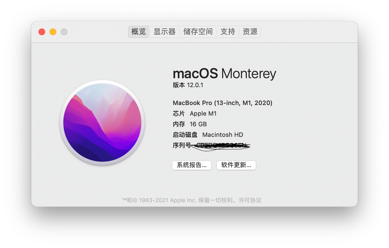 macOS系统：在系统偏好设置窗口中，直接点击“关于本机”。