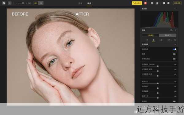 3、智能修图:应用内置了AI技术,能够自动识别并修复照片中的瑕疵,如去除红眼、调整肤色等。