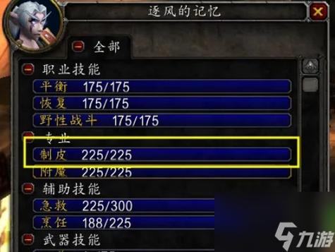 通过上述步骤和策略的实施,玩家可以在《魔兽世界》WLK怀旧服中高效提升制皮技能,不仅享受到游戏的乐趣,还能在游戏中实现自我价值,成为一个真正的制皮大师。