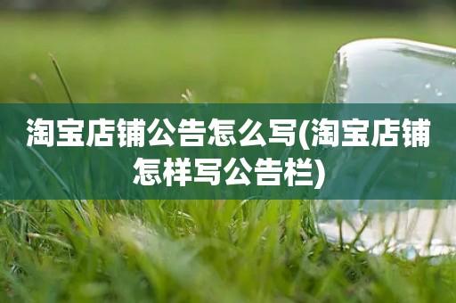 为了确保淘宝店铺公告栏的信息被买家有效接收,你可以采取以下策略:
