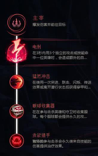 眼球收集器:随着击杀数增加,提供额外的攻击力,非常适合妖姬快速击杀目标。