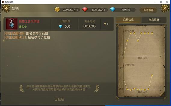- 参与游戏内的交易市场,与其他玩家交换或购买稀有物品。