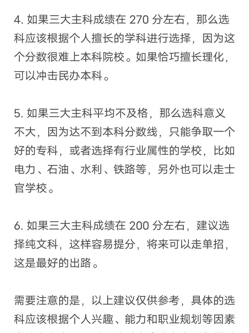 选择建议: