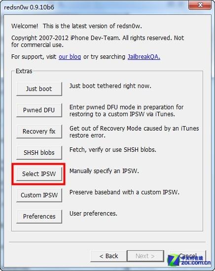 RedSn0w:一个用于越狱的工具,同时可用于降级。