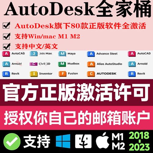 输入激活码:使用之前注册的Autodesk账户登录,然后输入激活码完成激活过程。